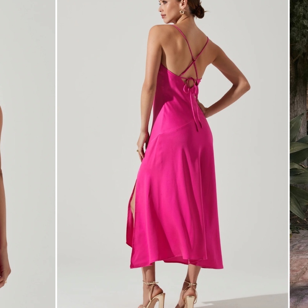 ASTR THE LABEL MIDI DRESS